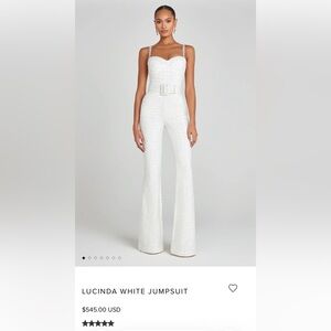 Nadine Merabi Lucinda White Jumpsuit